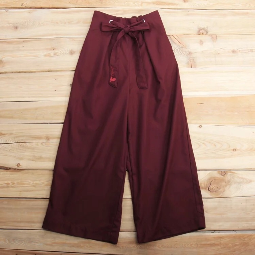 Burgundy Wide Leg Pants - NWT